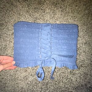 Blue corset top from American eagles